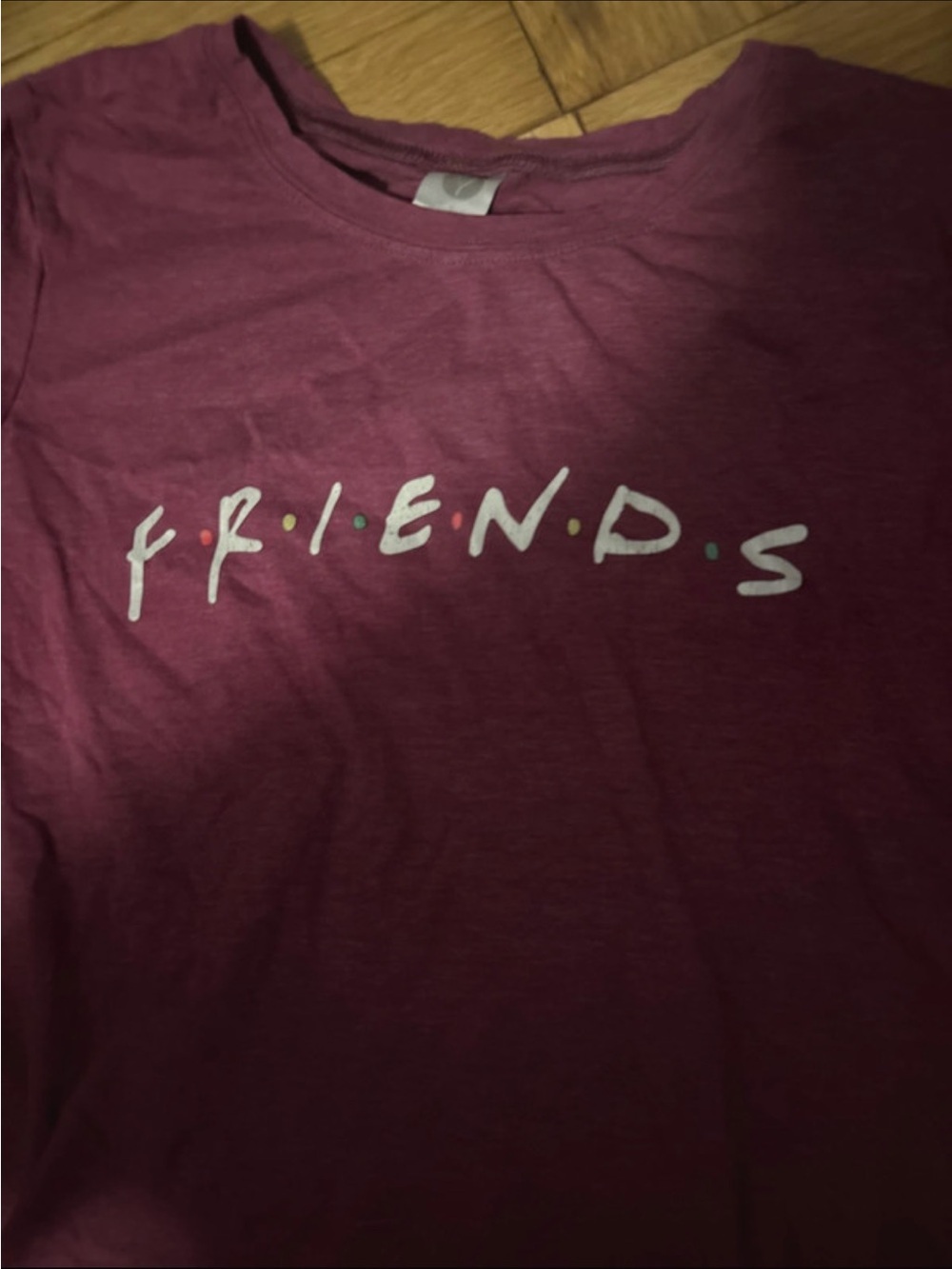 Maroon 'FRIENDS' Logo Tee - Picture 2 of 3